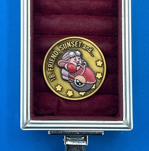 Kirby Friend sunset and animation color relief medal coin Japanese - Picture 1 of 2