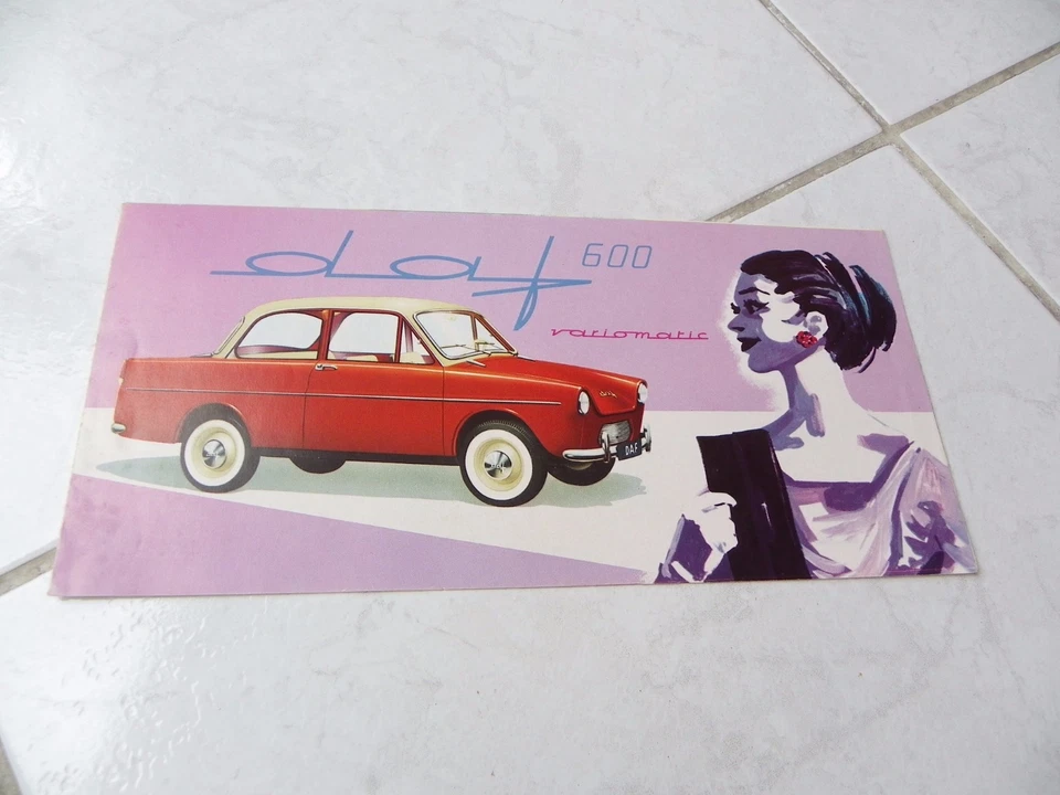 Daf 600 Variomatic 1958 Catalogo Brochure Dépliant Prospekt Vendite Commerciali - Immagine 1 di 1