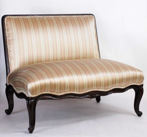 Antique French Provincial Loveseat Window Bench Circa 19th Cover