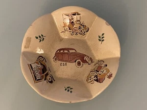 Automobilia Automobile ceramic ashtray DESA STEFFISBURG ESA garage Switzerland - Picture 1 of 6