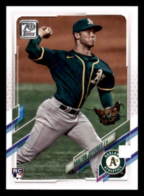 2021 Topps #656 Daulton Jefferies RC (ref 236081) - Image 1 of 2