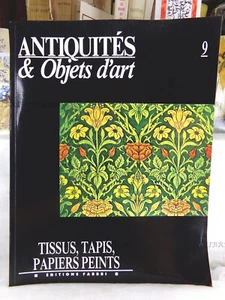 REVUE ANTIQUITÉS & OBJETS D'ART N°9, TISSUS, TAPIS, PAPIERS PEINTS, FABBRI, 1990 - Imagen 1 de 16