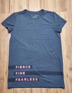 Under Armor Damen Kurzarm T-Shirt Fierce Fine Fearless Pink & Grau (XS) - Bild 1 von 7