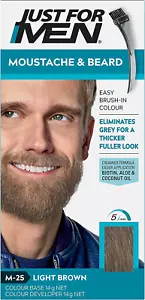 Moustache & Beard, Beard Dye for Grey Hair with Brush Included, Eliminates Grey - Picture 1 of 12
