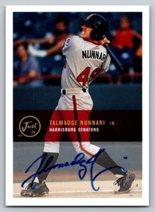 2000 Just Autographs #BA-18 Talmadge Nunnari Harrisburg Senators - Picture 1 of 1