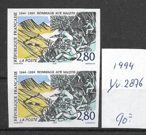 Francia @ 1994 Buona Coppia €90,00 Nuovo di zecca Caccia imperfetta - Bel Prezzo @ Im.119 - Foto 1 di 1