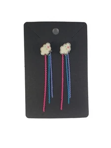 Pendientes de goteo y tachuelas Cloud Star o rosa de 3 partes - Imagen 1 de 7