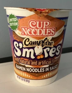 Fideos taza Nissin Ramen sabor CAMPFIRE S'MORES 3,07 OZ seco ¡EDICIÓN LIMITADA! - Imagen 1 de 6