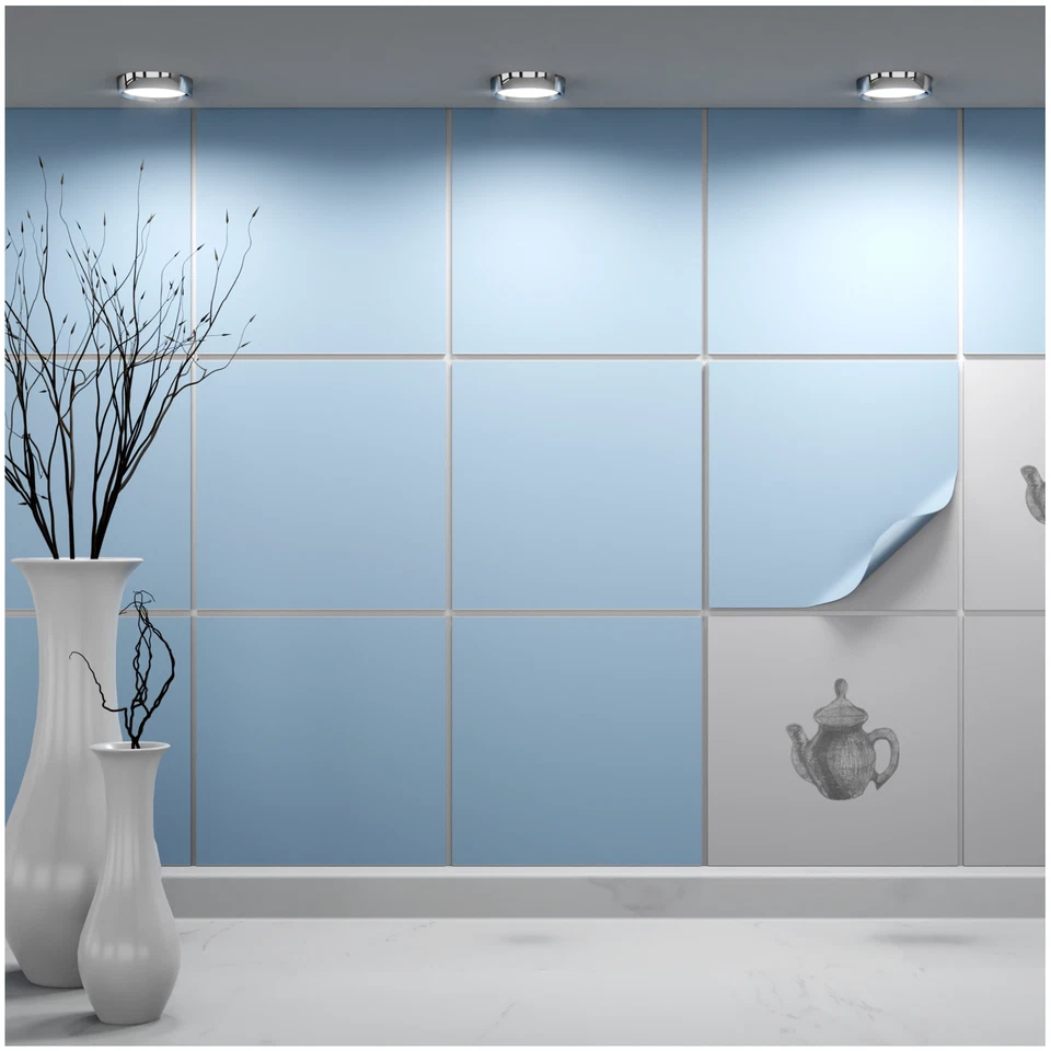 FoLIESEN Fliesenaufkleber für Küche und Bad - Fliesenfolie Pastellblau - Bild 1 von 1