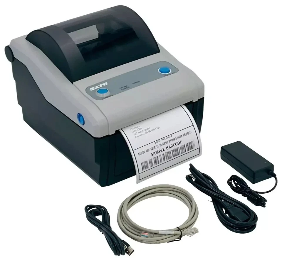 SATO CG412DT Thermal 4x6 300dpi Network Label Printer - similar to Zebra ZP450 - Image 1 of 4