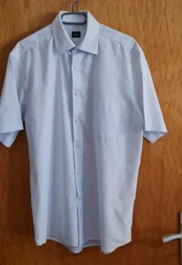 Joop Sommerhemd KW 39(M), Kurzarm, Hellblau Uni - Bild 1 von 3