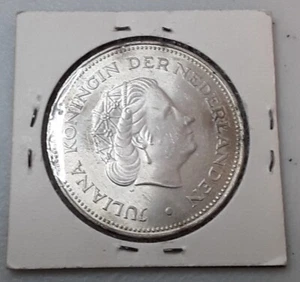 Juliana Koningin , Nederland , 1970 , 10 G Coin , Silver , Herrijst - Picture 1 of 2