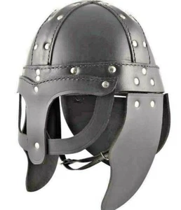 100% Genuine Leather viking Nordic Nasal helmet Game of thrones Costume Gift - Picture 1 of 5