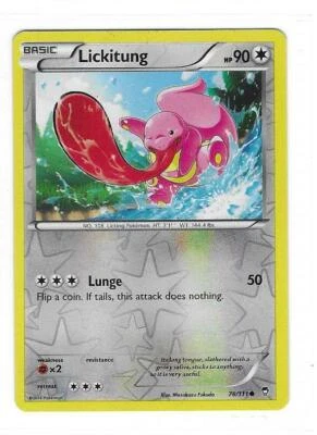 Pokemon --- LICKITUNG --- XY Furious Fists! REVERSE HOLO! NM/Mint! 78/111 - Image 1 of 3