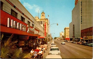 Vtg St Petersburg FL Central Avenue Street View Leggit Drug Store 1960s Postcard - Picture 1 of 2