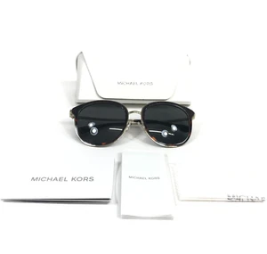 Michael Kors Sunglasses MK1099B Adrianna Bright 390387 Gold Tortoise Gray Lenses - Picture 1 of 14