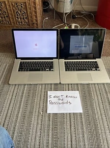 2 Laptop Apple MacBook Pro A1286 15.4" - PARA REPUESTOS O REPARACIÓN (LEER) - Imagen 1 de 24