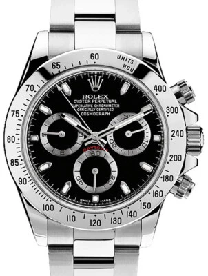 Rolex Daytona Chronograph Steel Black Dial Mens Oyster 40mm Watch G 116520 - Image 1 of 4
