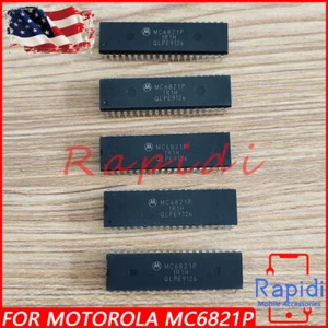 5PCS MC6821P MC6821 6821 6821P DIP-40 MC PERIPHERAL INTERFACE ADAPTER - Picture 1 of 6