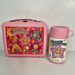 MOON DREAMERS HASBRO Vintage 1987 Pink LUNCHBOX with Thermos Bottle - Picture 1 of 24