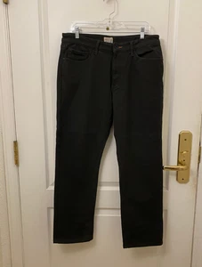 NWOT Weatherproof Vintage Mens Black Stretch Fleece Lined Straight Jeans 34X30 - Picture 1 of 12