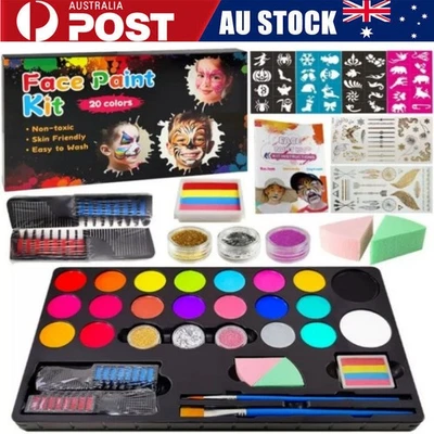20 Colors Professional Face Paint Kit Face Painting Kit for kids Party Xmas Gift - image 1 of 4