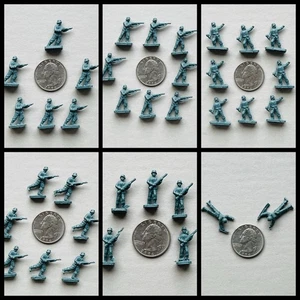 AIRFIX "Lot H" 36 WWII GERMAN SOLDIERS VTG 60s Miniature 1" HO 1:72 PLASTIC TOYS - Picture 1 of 7