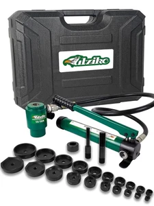 Kit de coupe-trous de conduit électrique perforateur hydraulique KO kit d'outils vert - Photo 1/5