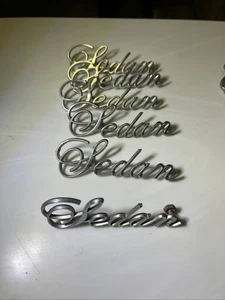1974 - 1977 Cadillac Rear 1/4 Panel "SEDAN" SCRIPT Metal **One Per Order** - Picture 1 of 12