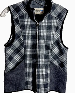 Stormy Kromer Weste Damen Medium The Ida Outfitter anthrazit weiß Tartan USA - Bild 1 von 5