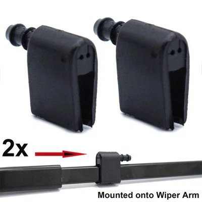 2x FRONT WINDOW WASHER JET WIPER NOZZLE FOR CRAFTER MERCEDES SPRINTER 2E1955985 - Image 1 of 4