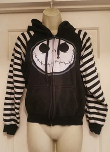 Vintage Nightmare Before Christmas Hoodie Small Jack Skellington Full Zip - Picture 1 of 9