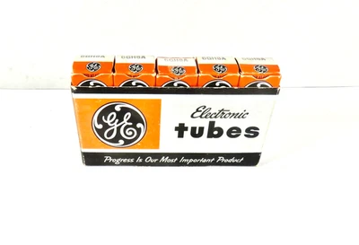 MANGA VINTAGE DE 5 TUBOS DE VACÍO GE 6GH8A Foto 1 de 2