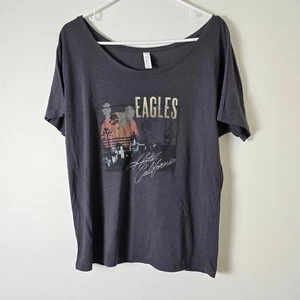 Eagles Shirt Hotel California Band Short Sleeve Bella Womens Small Gray - Picture 1 of 6