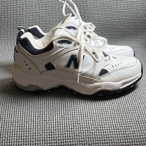 New Balance 620 Scarpe da Ginnastica Uomo 7.5D Bianco Blu Passeggio Palestra Sneakers