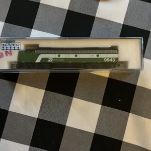 Kato Japan N Scale 176-268 Burlington Northern E8/9 A Unit Diesel #9943 NIB - Picture 1 of 6