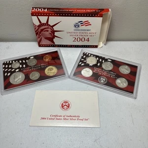 2004-S United States Mint Silver Proof Set - 10 Coin w/ OGP & COA - Picture 1 of 6
