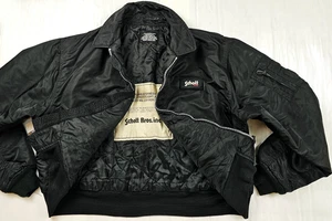 *HOT VTG Men's SCHOTT FLYER'S CWU-R BOMBER MILITARY FLIGHT LINED BLACK Jacket XL - Picture 1 of 16