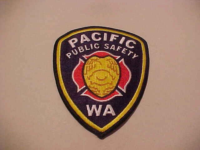 PACIFIC WASHINGTON ISSUE POLICE PATCH FOR PUBLIC SAFETY SHOULDER SIZE UNUSED - Image 1 of 1
