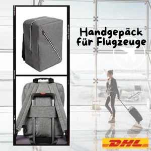 Reisetasche Handgepäck Rucksack Kabinengepäck Ryanair Backpack 40x20x25 Grau 1 - Bild 1 von 16