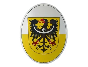 Emailschild WAPPEN SCHLESIENS 40x50 cm Schlesischer Adler | Wappentier - Bild 1 von 4