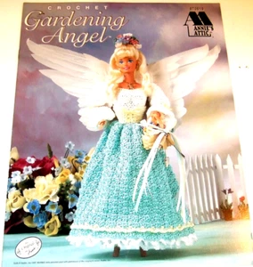 Annie's Attic Crochet Fashion Doll Gardening Angel - Picture 1 of 4