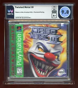 Twisted Metal III (Sony PlayStation 1 PS1) Greatest Hits WATA GRADED 9.8 A+ NEW - Picture 1 of 2