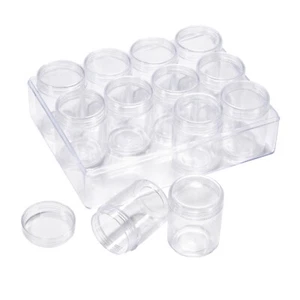 48Pcs Clear Plastic Bead Storage Containers Box Transparent Bottles 20ml - Picture 1 of 7