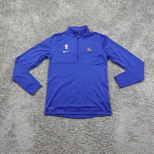 Golden State Warriors 1/4 Zip Mens Small Nike Dri Fit NBA Pullover Team Issue - Picture 1 of 10