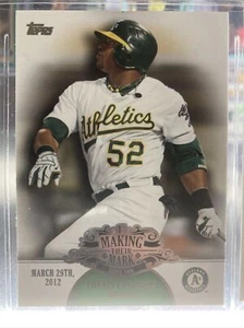 2013 Topps Making Their Mark #MM-1 Yoenis Cespedes Oakland Athletics - Picture 1 of 2