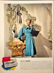 1942 Forstmann Wool Mirror Mirror on the Wall Passaic NJ Vintage Print Ad - Picture 1 of 6