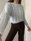 Vintage Charles Vogele Cable Knit Sweater XS/Small Cotton & Rayon