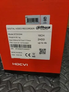 Dahua 4K Penta-brid HDCVI DVR Pro Series - X72A3A4 16 canales 4K 1U - Imagen 1 de 12