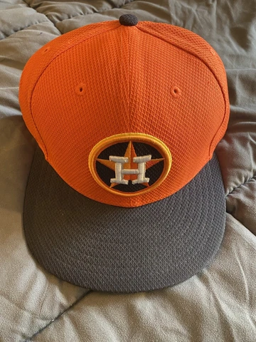 Orange Houston Astros Batting Practice Hat Size 7 1/2 Cover